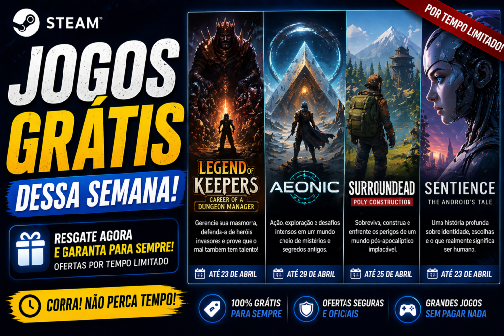 Jogos Grátis da Semana na Steam