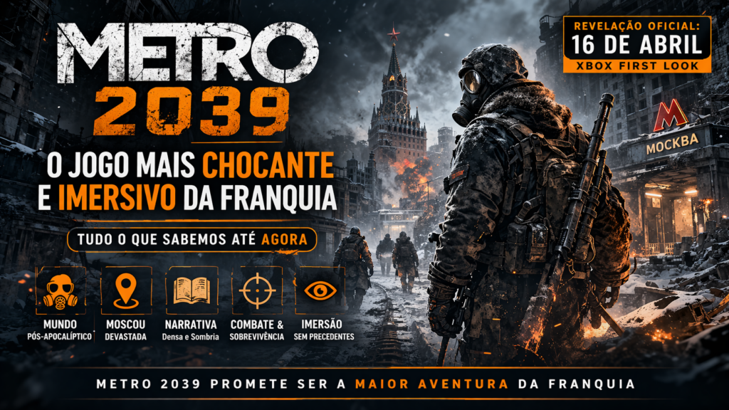 Metro 2039 promete ser o jogo mais imersivo da franquia; veja detalhes